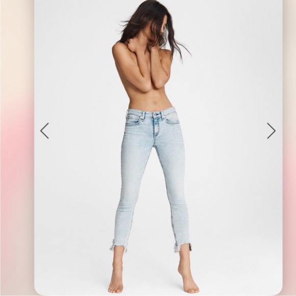 NWT rag & bone Cate Mid-Rise Skinny Thunderbird
Slim Fit Ankle Acid Indigo Jeans - Picture 9 of 16